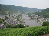 Sicht auf Altstadt Cochem und Mosel