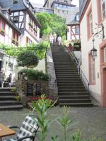 Steile Treppe, Abstieg vom ehemaligem Kloster