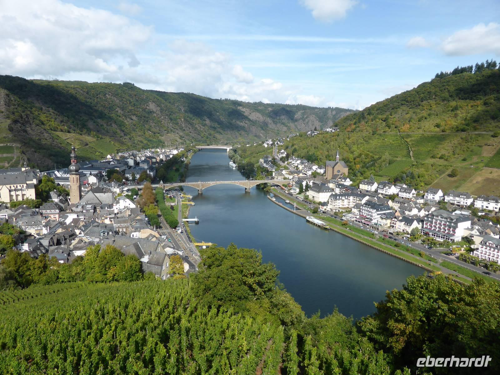 Cochem - Blick ins Moseltal von Reichsburg 