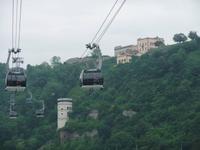 Mit der Seilbahn geht es zur Festung Ehrenbreitstein
