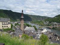 Blick auf Cochem mit Mosel