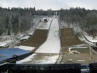 Mühlenkopfschanze ... jedes Jahr finden hier die Weltcup - Skispringen statt