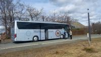 Unser Bus, mit Fahrer Frank