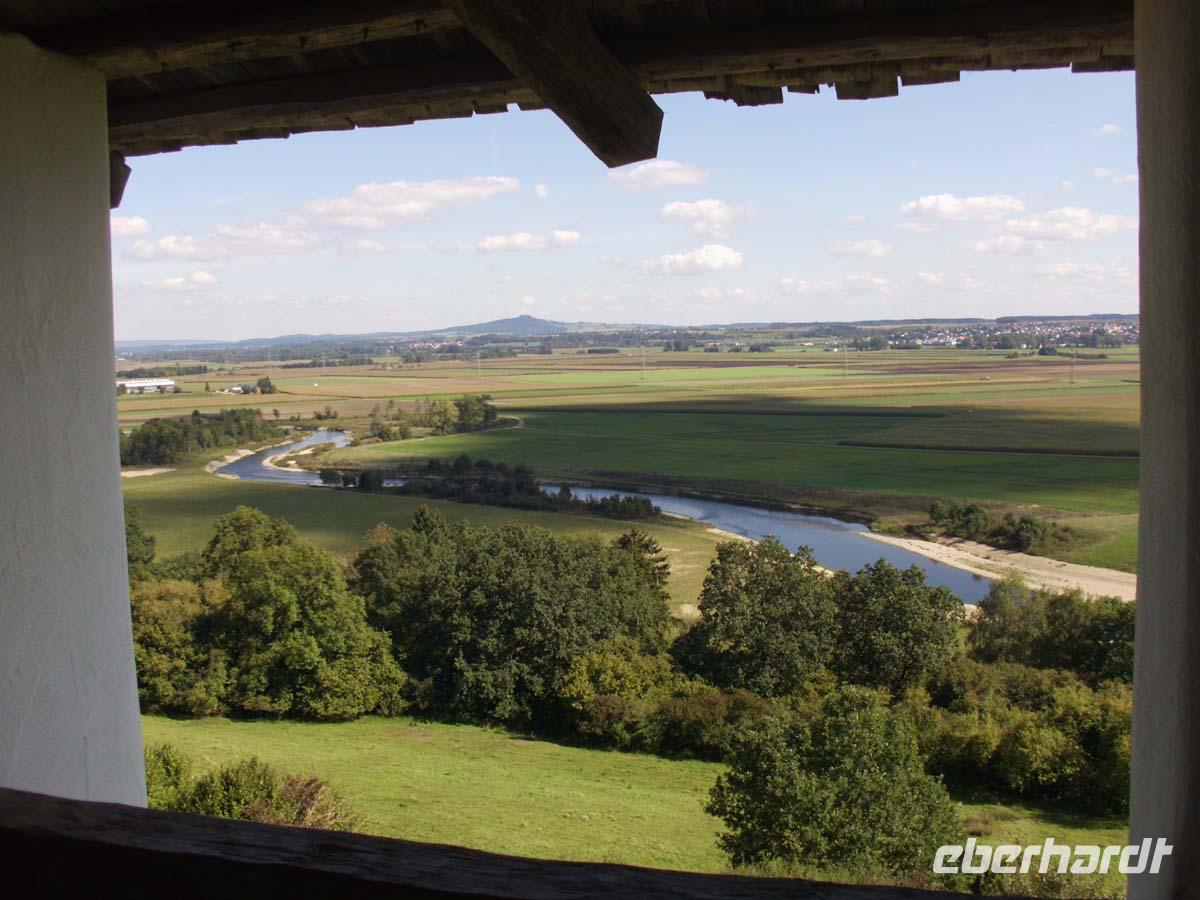 Blick auf Donau und Bussen von der Heuneburg