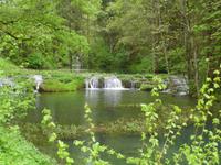 Travertinterassen an der Aach