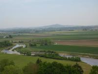 Blick zum Bussen von der Heuneburg