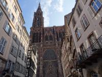 Straßburg - erster Blick auf die Kathedrale