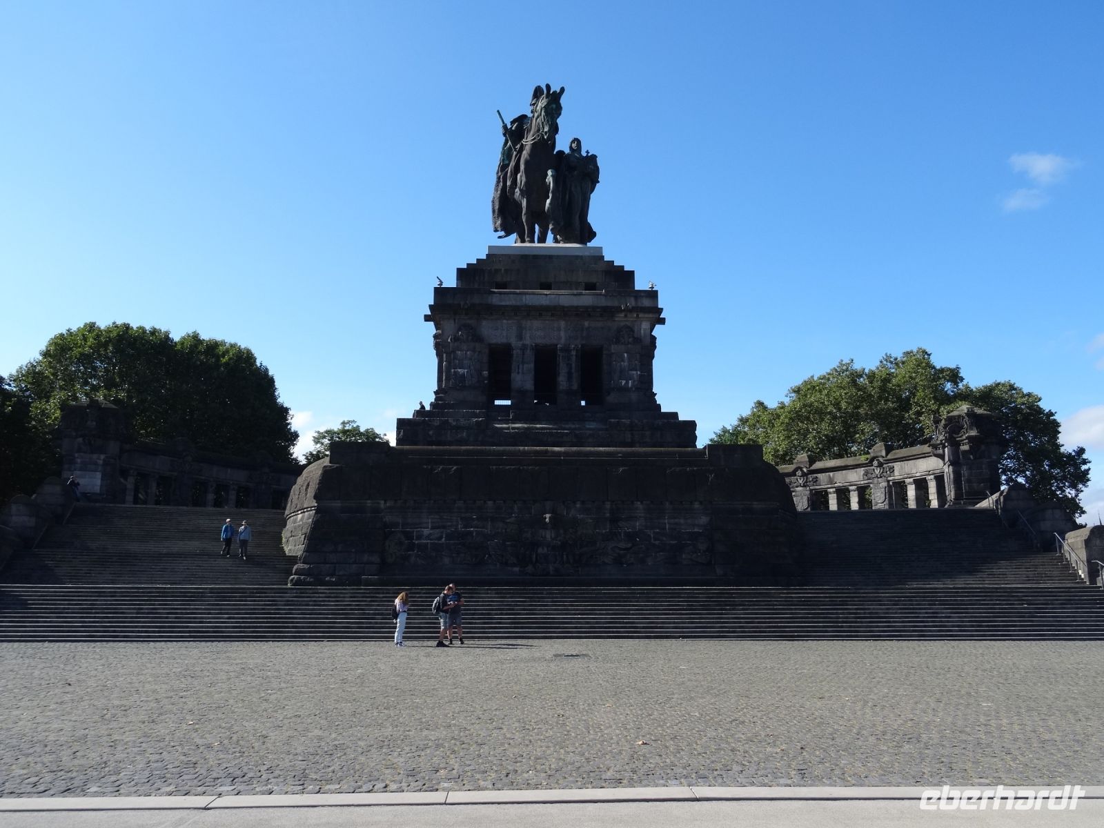 Koblenz - Kaiser Wilhelm Denkmal am Deutschen Eck