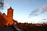 017 Rothenburg - Blick von der Roten Burg zur Stadt