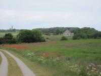 Blick auf die Leuchttürme von Kap Arkona und die Kapelle von Vitt
