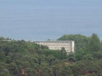 Blick vom Adlerhorst Naturerbezentrum auf Prora