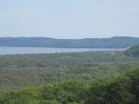 Blick vom Adlerhorst Naturerbezentrum Prora auf Binz