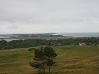 Blick vom NSG Dornbusch auf die Insel Hiddensee