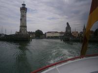 Nach der Passage der Hafeneinfahrt