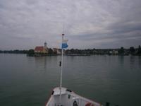 Kurz vorm Anlegen in Wasserburg