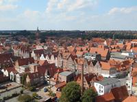 Lüneburg (Ausblick vom Wasserturm auf die Dächer der Stadt)