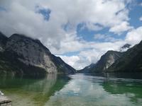 Blick von St. Bartholomä zum Königssee