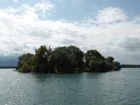 unbewohnte Krautinsel im Chiemsee