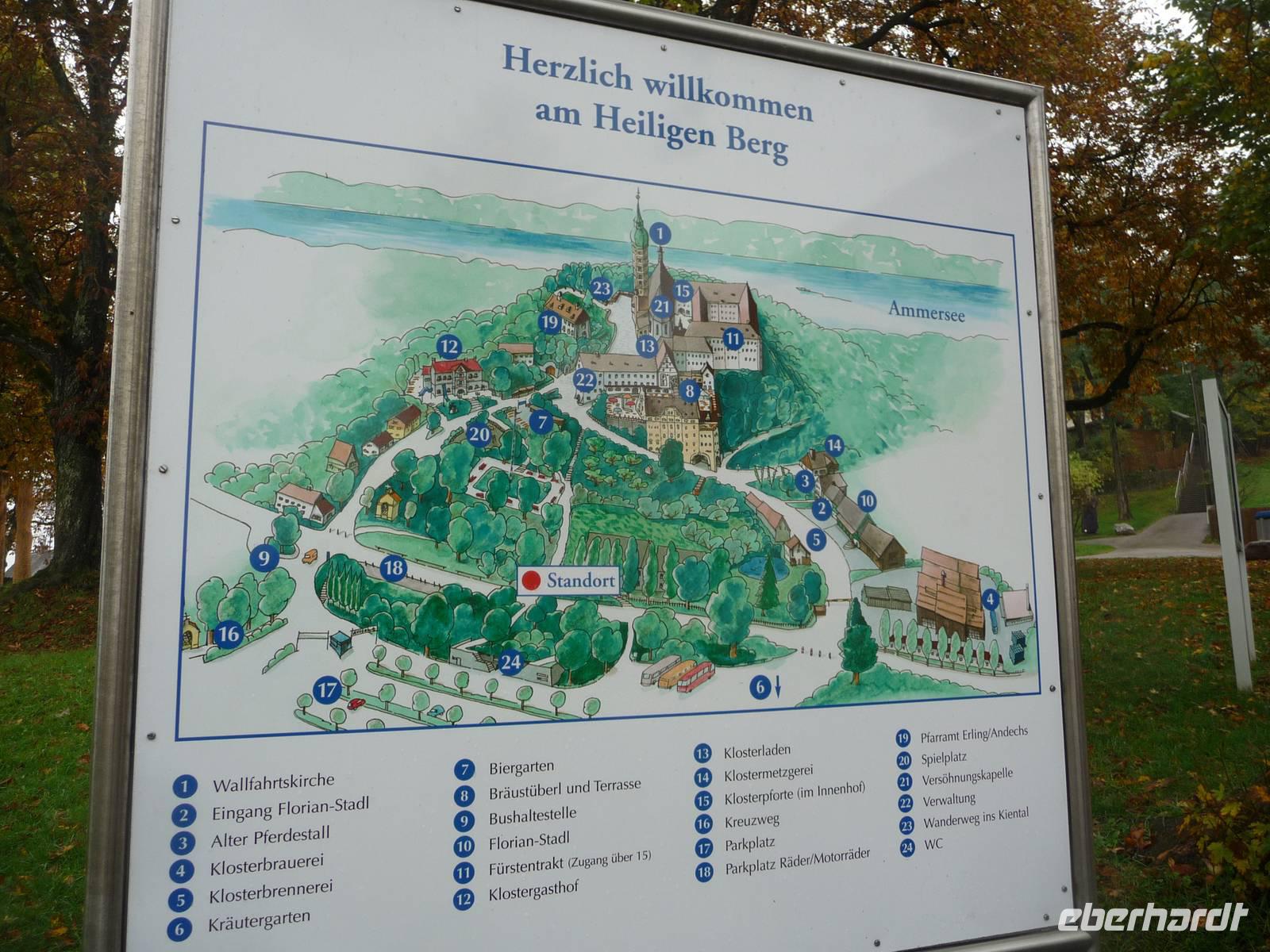 Der Heilige Berg mit dem Kloster Andechs  -  unsere Saisonabschlußfahrt..