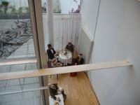 Figuren beim Kaffeeklatsch.