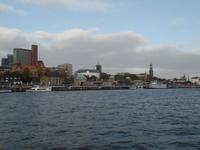 Blick zu den Landungsbrücken