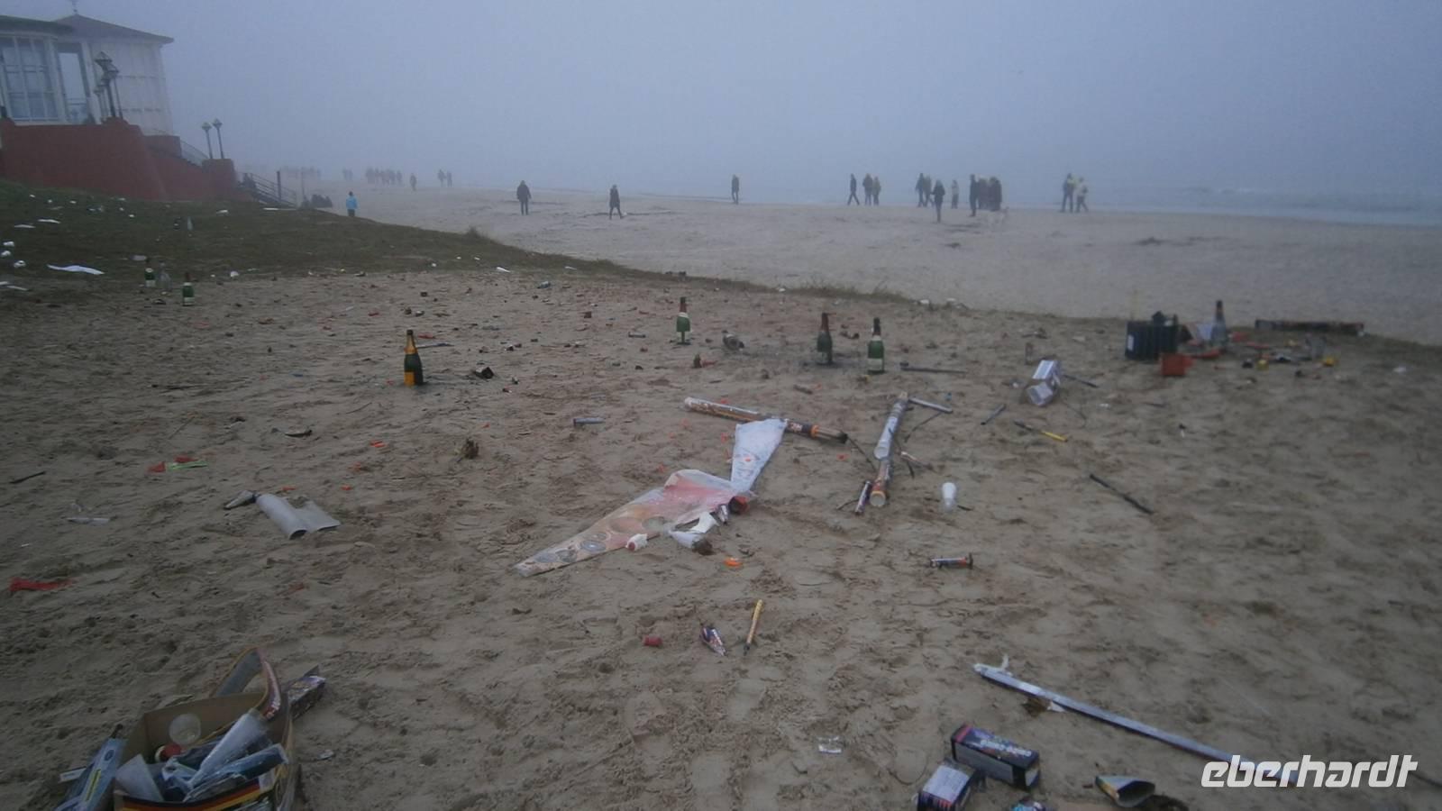 Neujahrsmorgen Strandspaziergang