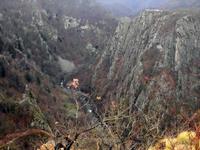 Blick vom Hexentanzplatz ins Bodetal