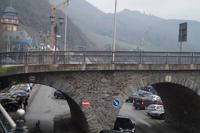 Der Busparkplatz in Bernkastel- Kues 