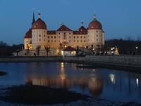 Jagdschloss Moritzburg in der Dämmerung