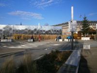 Straßburg, Parc Etoile Zentraler Zu und Ausstiegsplatz für Touristenbusse