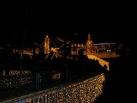 Abendlicher Blick vom Festgelände auf Triberg