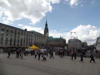 am Jungfernstieg, Blick zum Rathaus