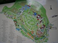 Der Lageplan der Insel