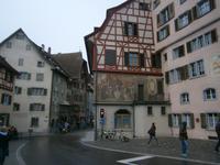 Blick auf das Rathaus von hinten