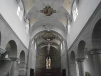 Die Altarseite der Kirche