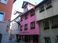 In einer Seitengasse der Altstadt von Lindau