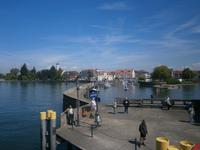 Das Schiff legt ab in Richtung Friedrichshafen