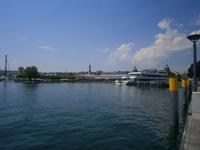Konstanz Hafen, Blick zum Bahnhof