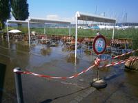 Landunter am Jachthafen von Mittelzell
