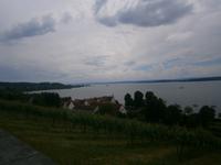 Blick auf den Bodensee vom Platz vor der Birnau