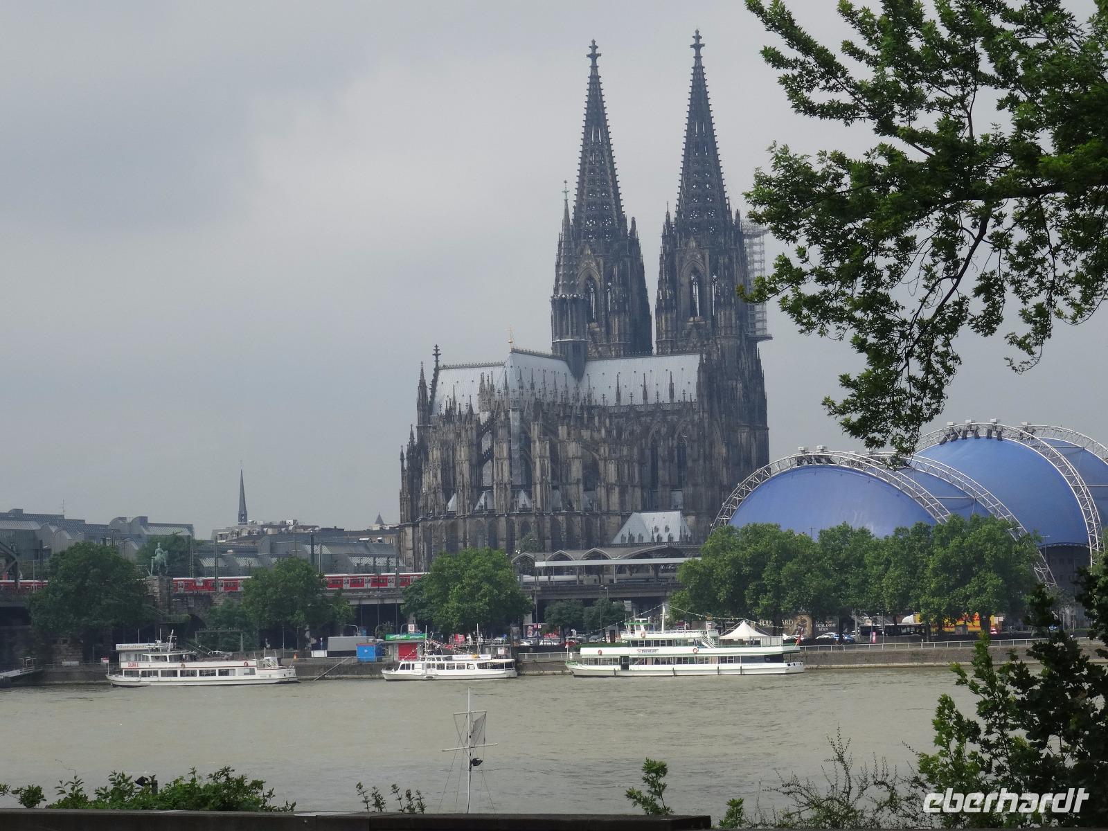 Köln, Blick von Deutz auf die Altstadt