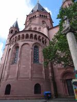 Mainz, Altstadt, Blick auf den Dom St. Martin und St. Stephan
