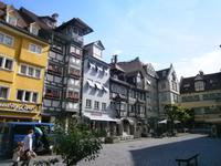 Blick in die Hauptgeschäftsstraße von Lindau, der Maximillianstraße