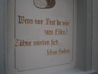 Aufschrift an einer Bäckerei