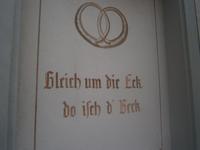 Hinweis auf die historische Bäckerei