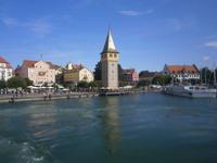 Silhouette des Lindauer Hafens