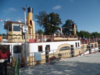 unser Schiff im Hafen Prien/Stock