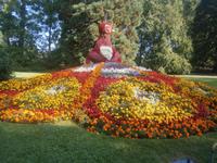 Insel Mainau, aus Blumen gestalteter Pfau