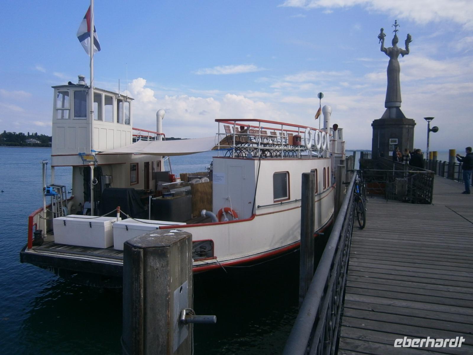 Eine historische Bodenseefähre