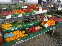 Obst und Gemüsestand in Oberzell auf der Insel Reichenau